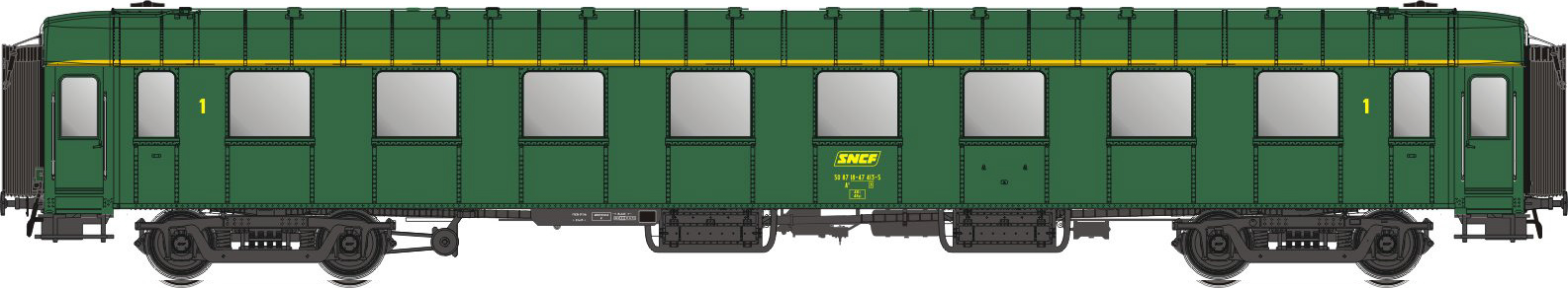 MW40920 SNCF Reisezugwagen OCEM A8 1.Kl. Ep.4a