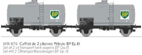 WB-876 SNCF BP Kesselwagen-Set 2-tlg. Ep.3