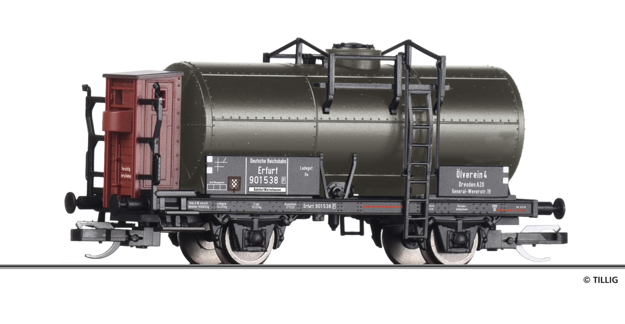 95779 Kesselwagen Ölverein 4 Dresden, eingest