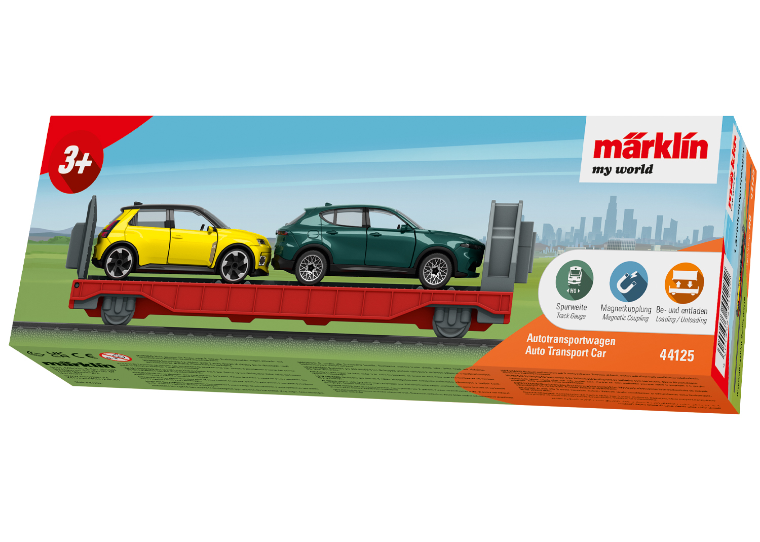 44125 my world Autotransportwagen (beladen)