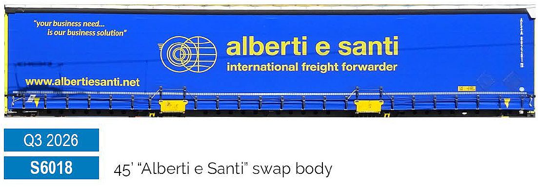 Sudexpress S6018 Alberti e Santi 45' Swap Container