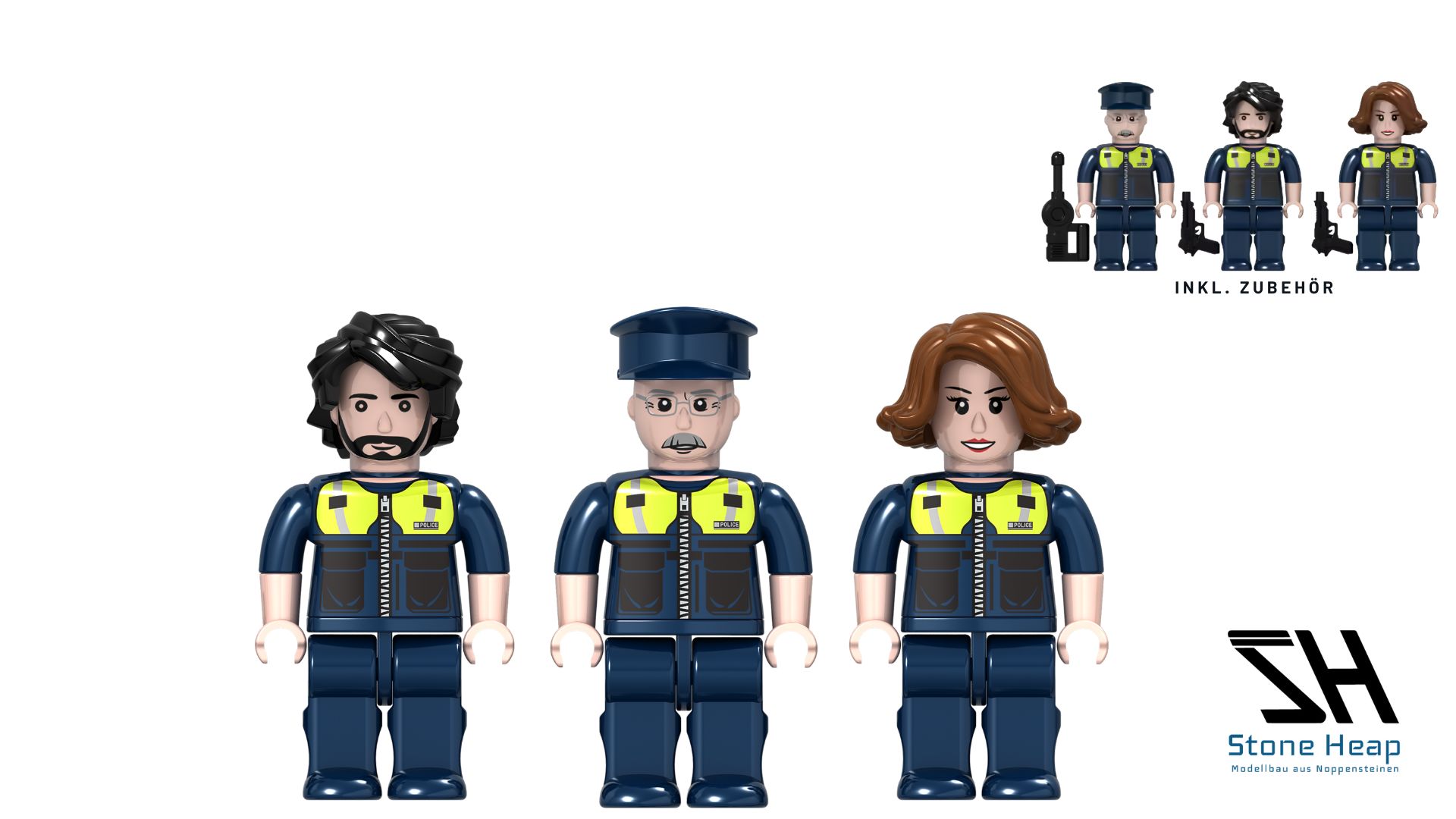 SH-9045 Minifigurenpack Heapies - Polizei