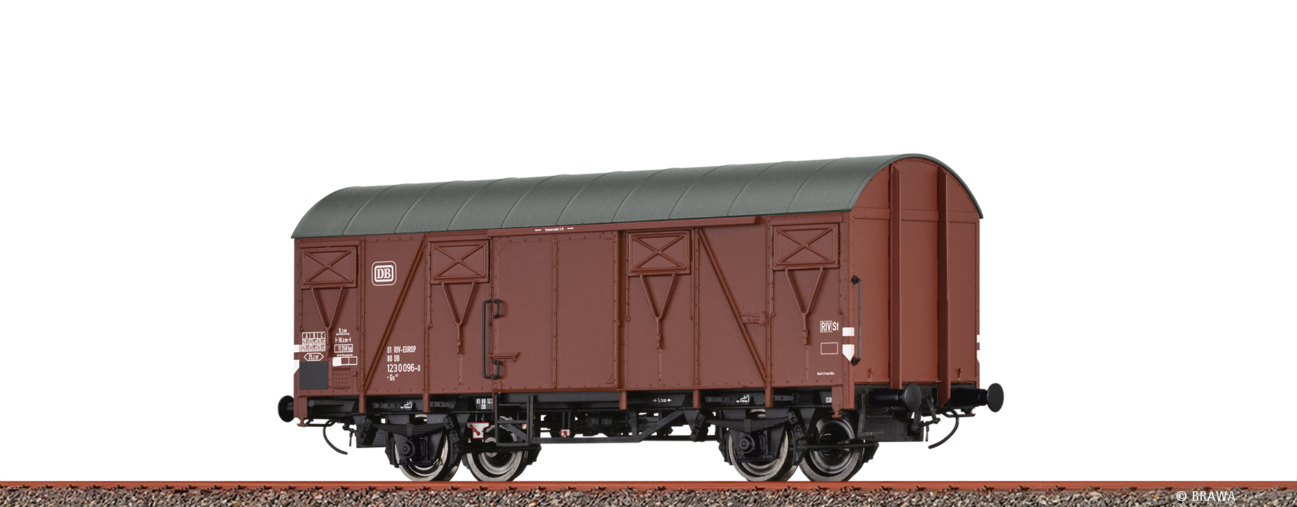 Brawa 50152 DB gedeckter Güterwagen Gs 211 Ep.4