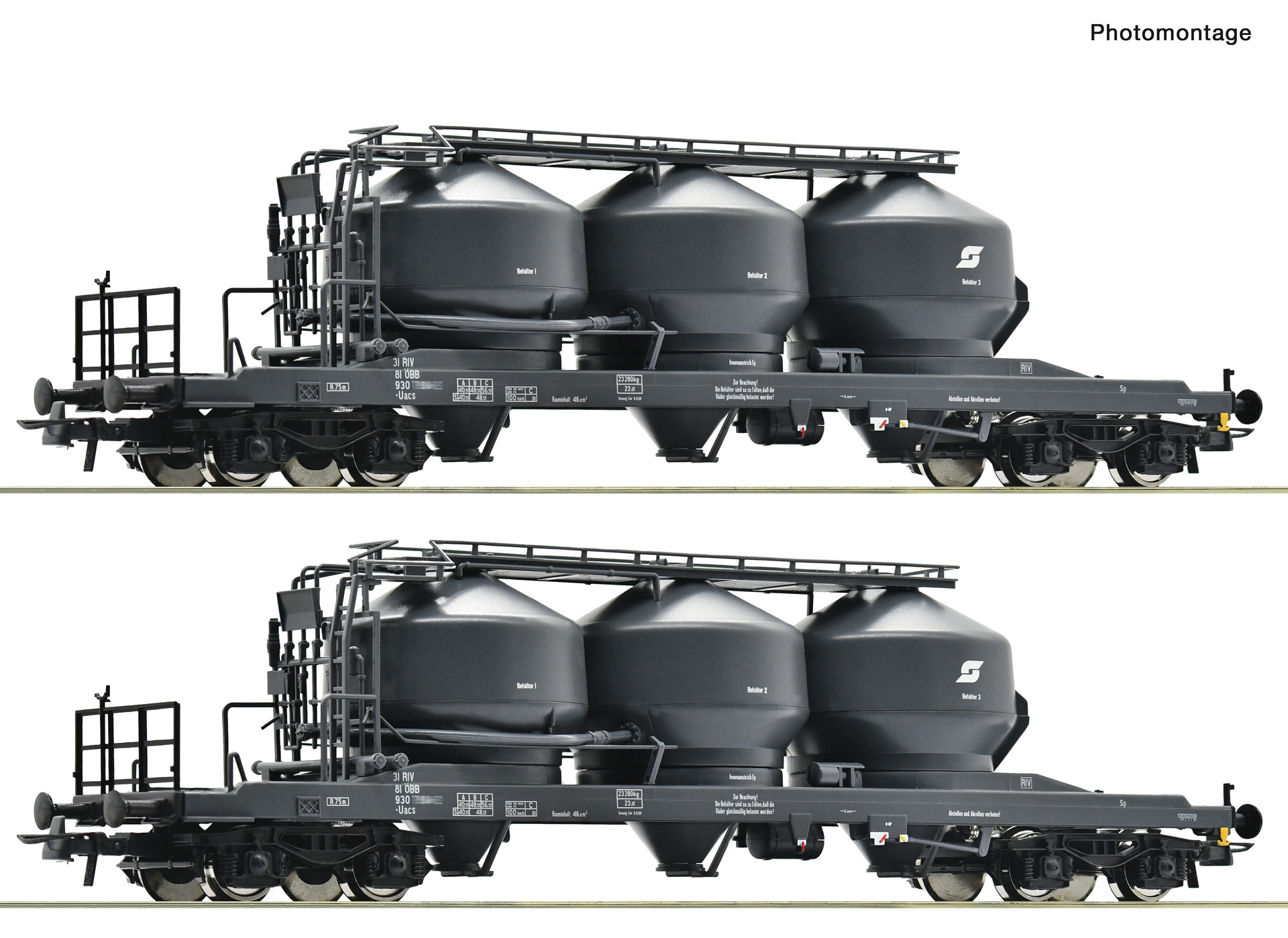 6600383 ÖBB Silowagen-Set Uacs 2-tlg. Ep.4