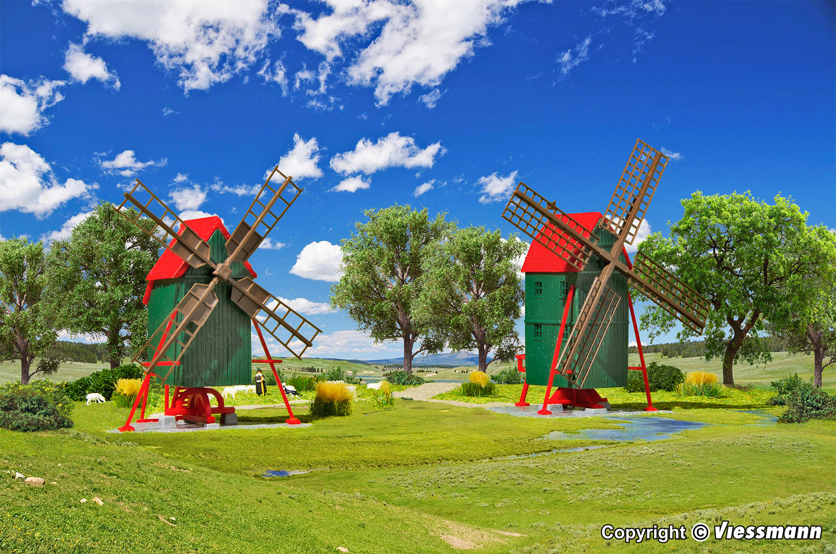 Kibri 37156 Windmühle 2 Stück