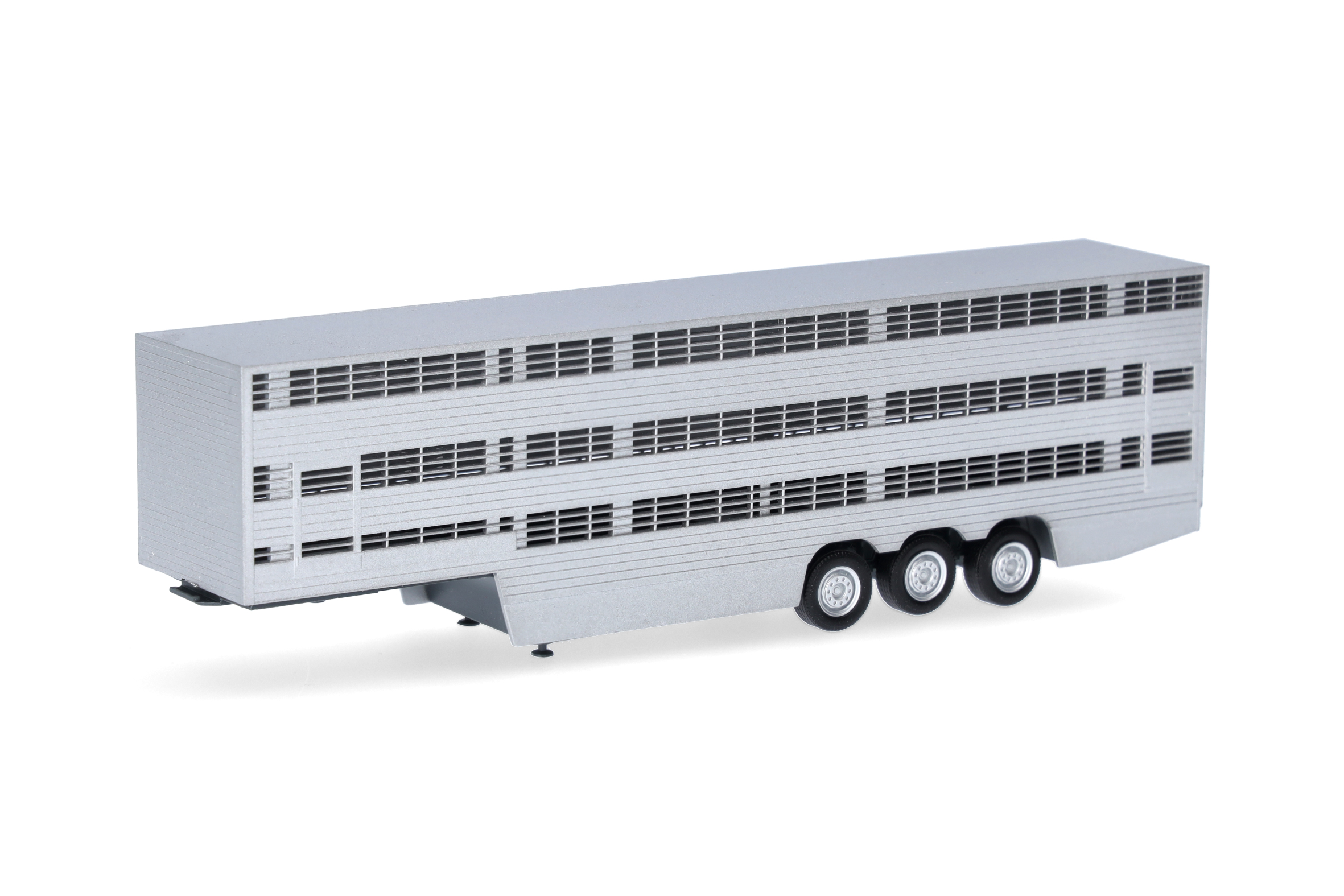 076333-003 Viehtransporterauflieger (3a) silber
