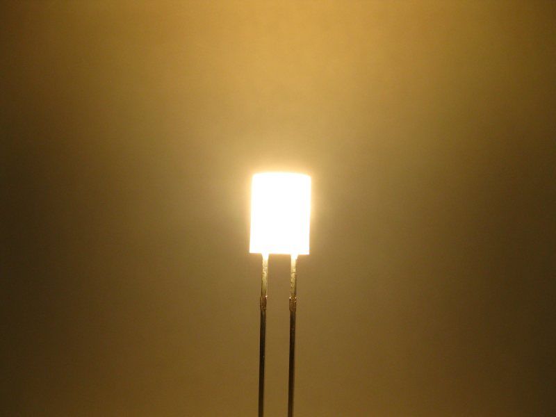 50858 LED Zylinder 5mm diffus warmweiß
