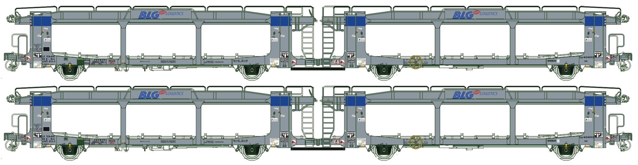 32153 BLG Logis Autotransportwagen Set Ep.6