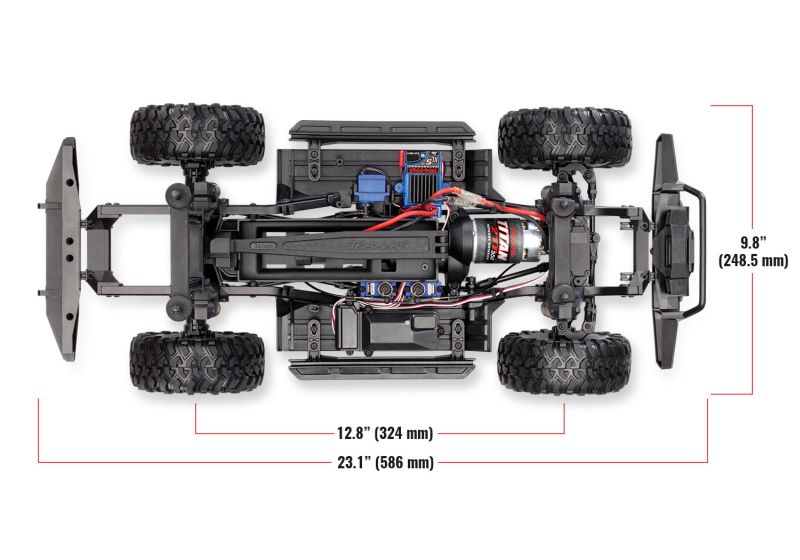 TRAXXAS TRX82056-4S TRX-4 LR Defender silber 1/10 Crawler R