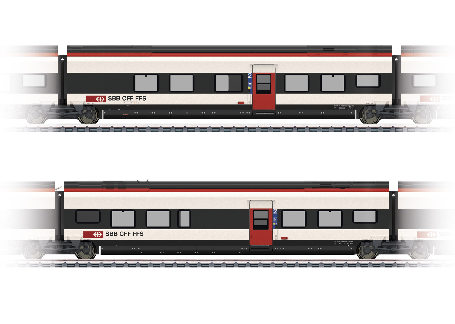 43461 SBB RABe 501 Ergänzungsset 1 2-tlg Ep.6