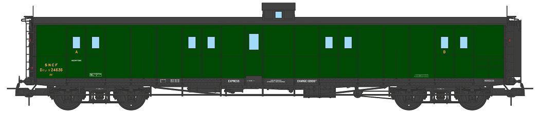 REE Modeles VB-347 SNCF Gepäckwagen 4-achs Ep.3