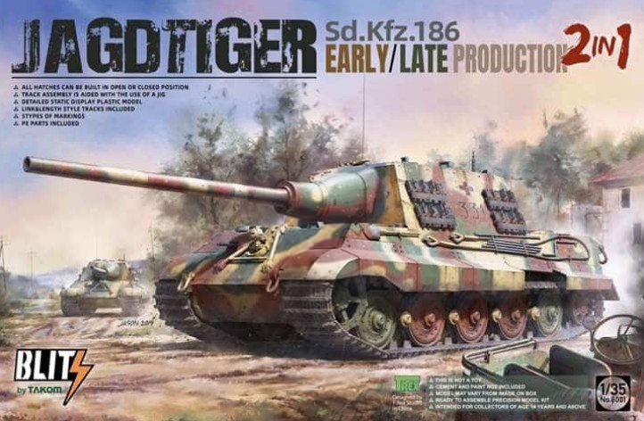 8001 Jagdtiger Sd.Kfz.186 Early / Late