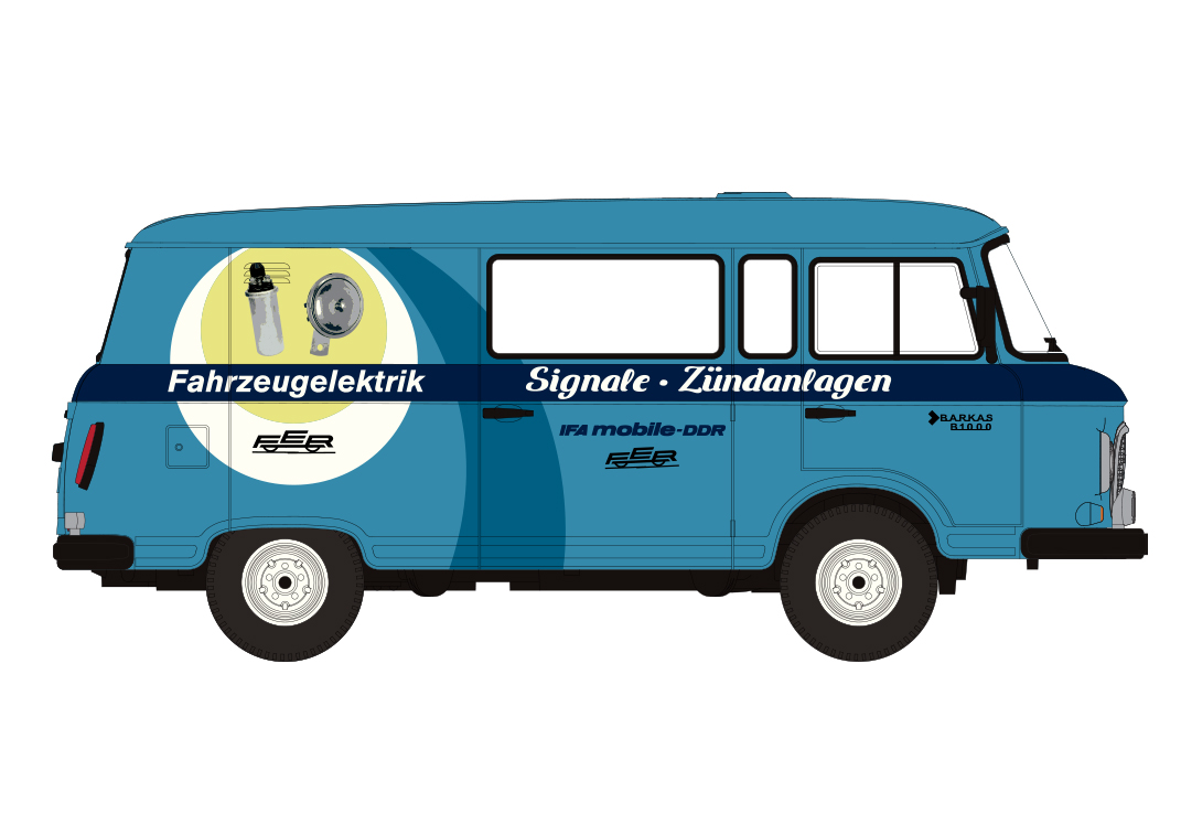 30230 Barkas B1000 Halbbus IFA Fahrzeugelektr