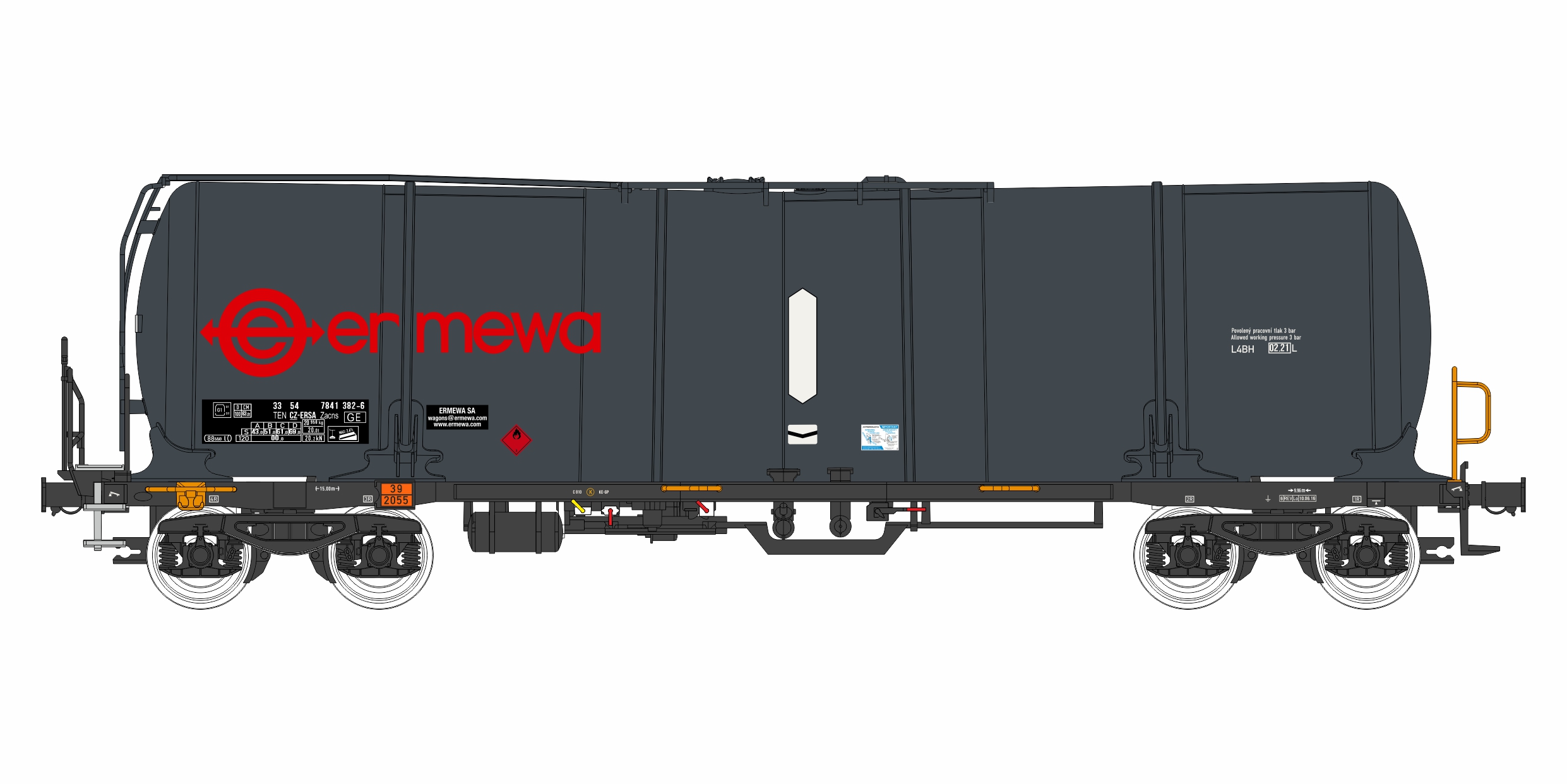 96200026 Ermewa Kesselwagen Zacns 88 Ep.6