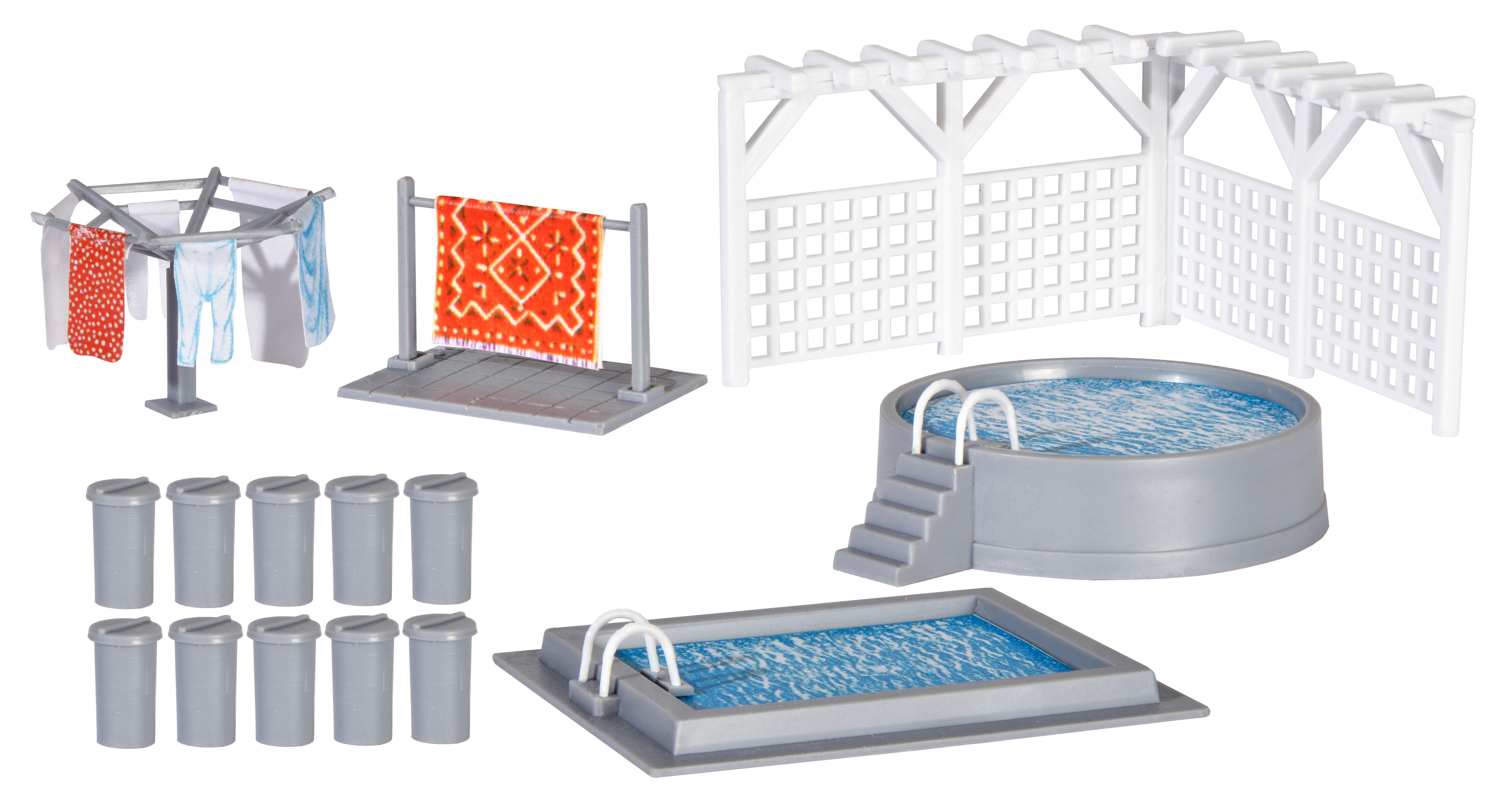 Kibri 38148 Deko-Set Garten und Terrasse