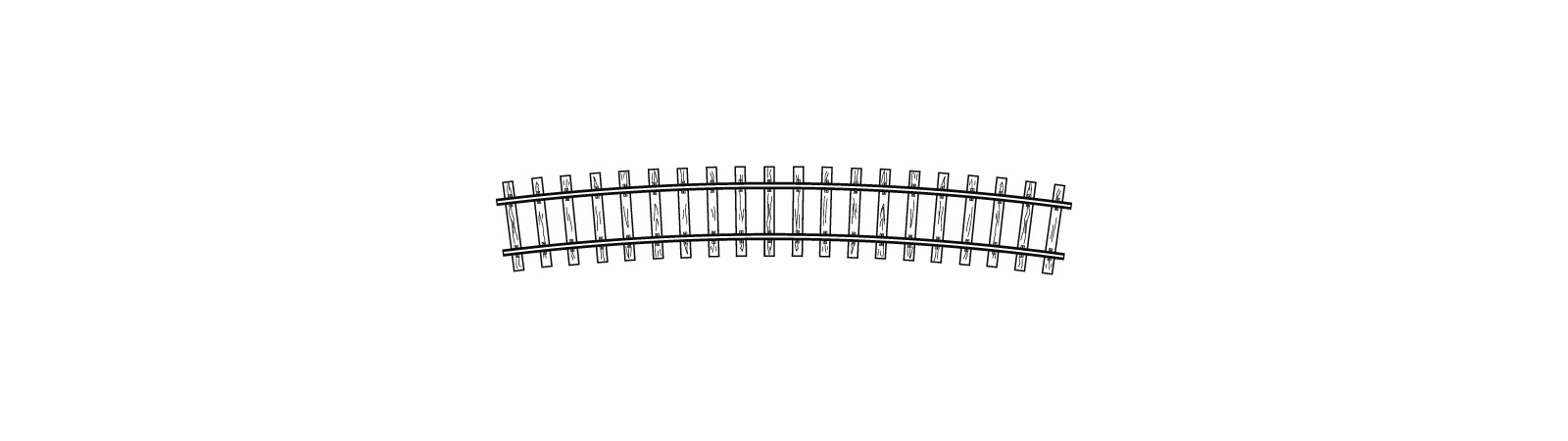 4294567 Gleis gebogen R 520 mm 15°