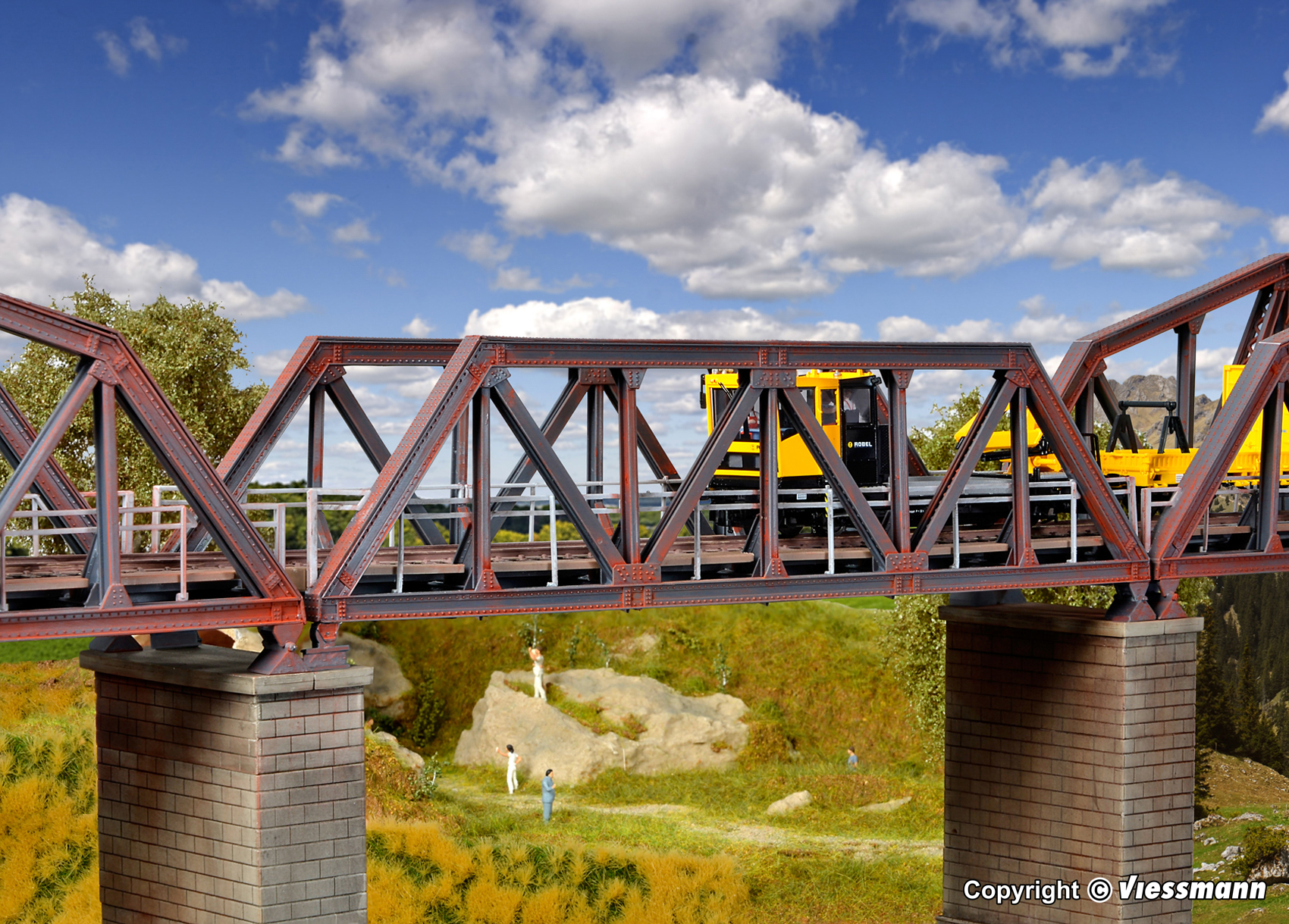 39701 Stahl-Vorflutbrücke, eingleisig