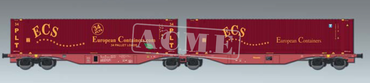 40542 ECS Containerwagen Typ Sggmrss Ep.5/6
