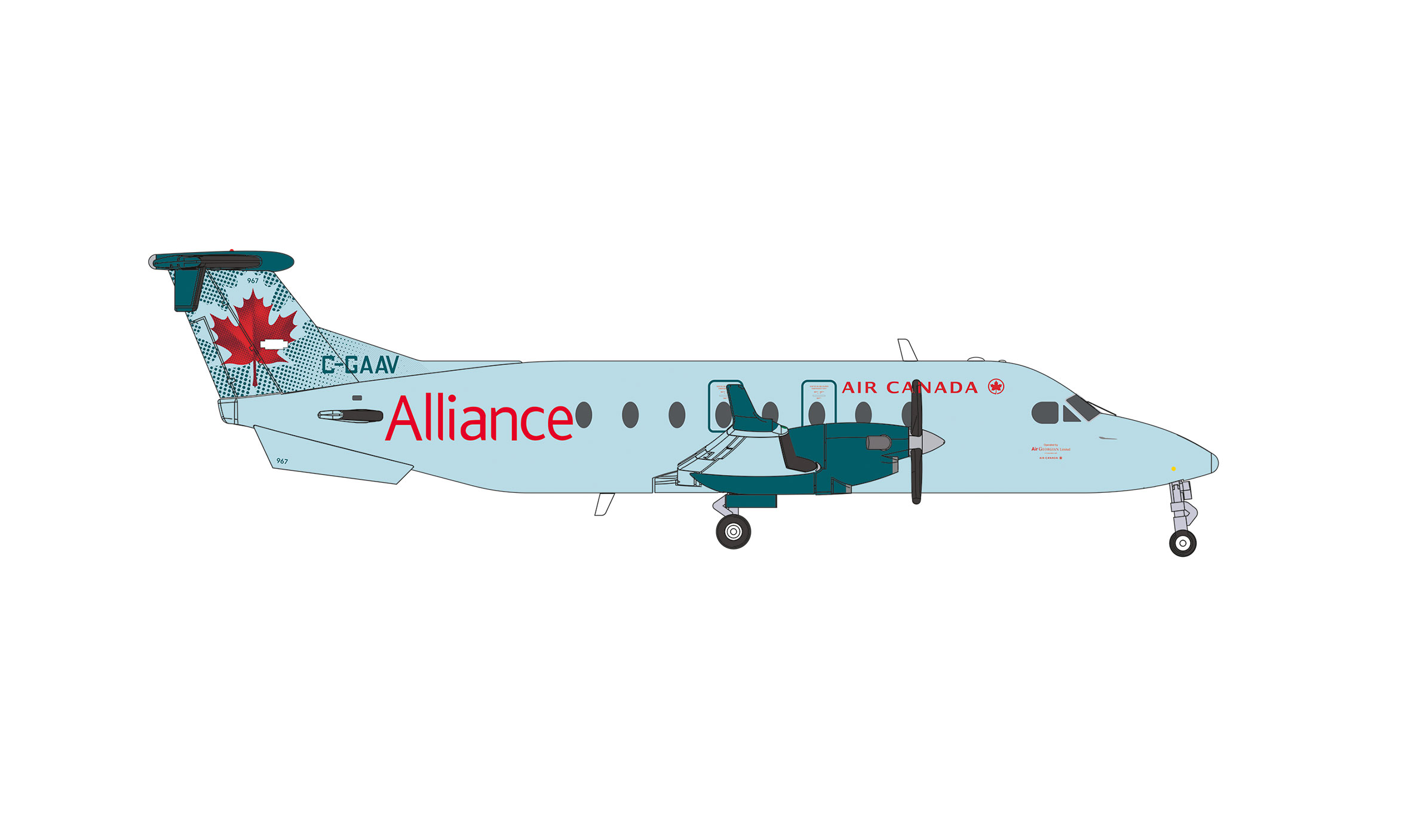574273 Alliance Beechcraft 1900D Air Canada