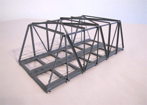 Hack K21S-2 Kastenbrücke 21 cm schräg 2-gleisig, gr