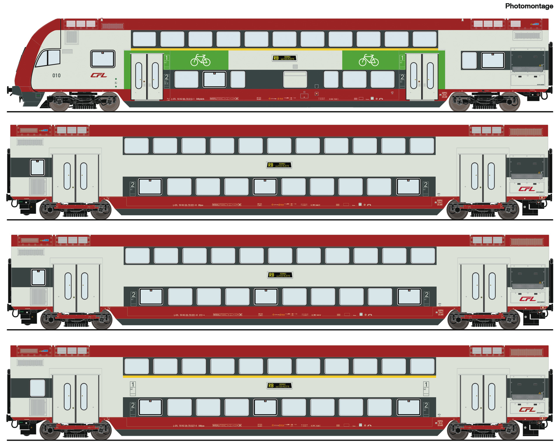 6210148 CFL Doppelstockwagen Set 3tlg. Ep.6