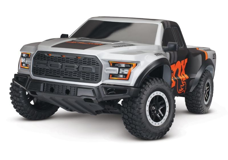 TRX58094-8FOX SLVR Ford F-150 Raptor FOX 1/10 2WD Pic
