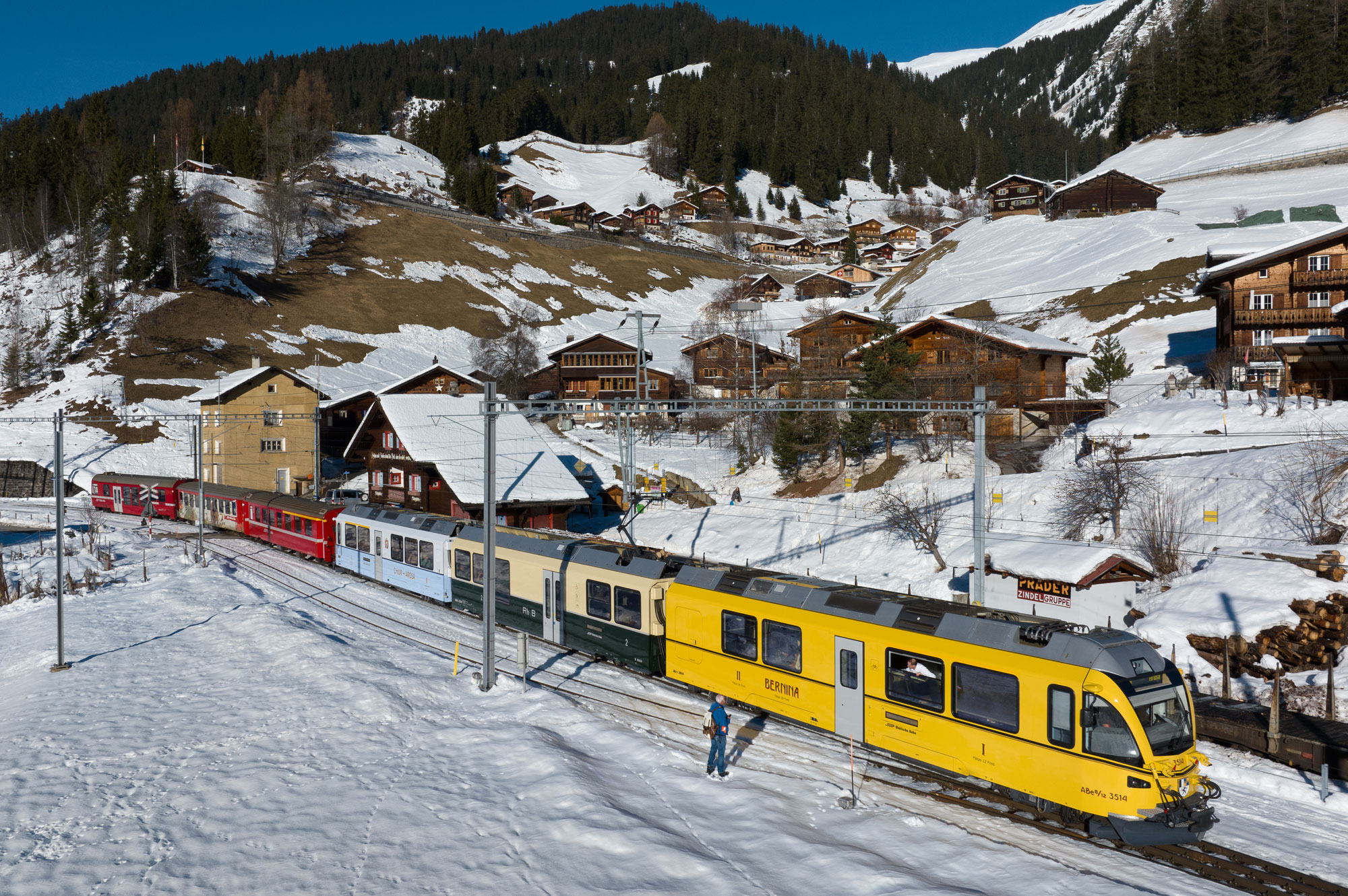 Bemo 7344124 RhB Allegra Triebzüge ABe 8/12 3514