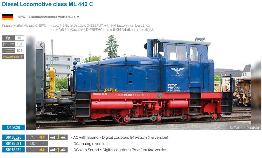 S0183528 EFW Diesellok ML 440 C Ep.5 AC