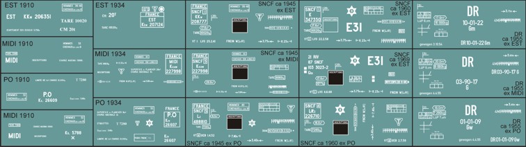 Makette 2826 Beschriftungssatz couv. anc.
