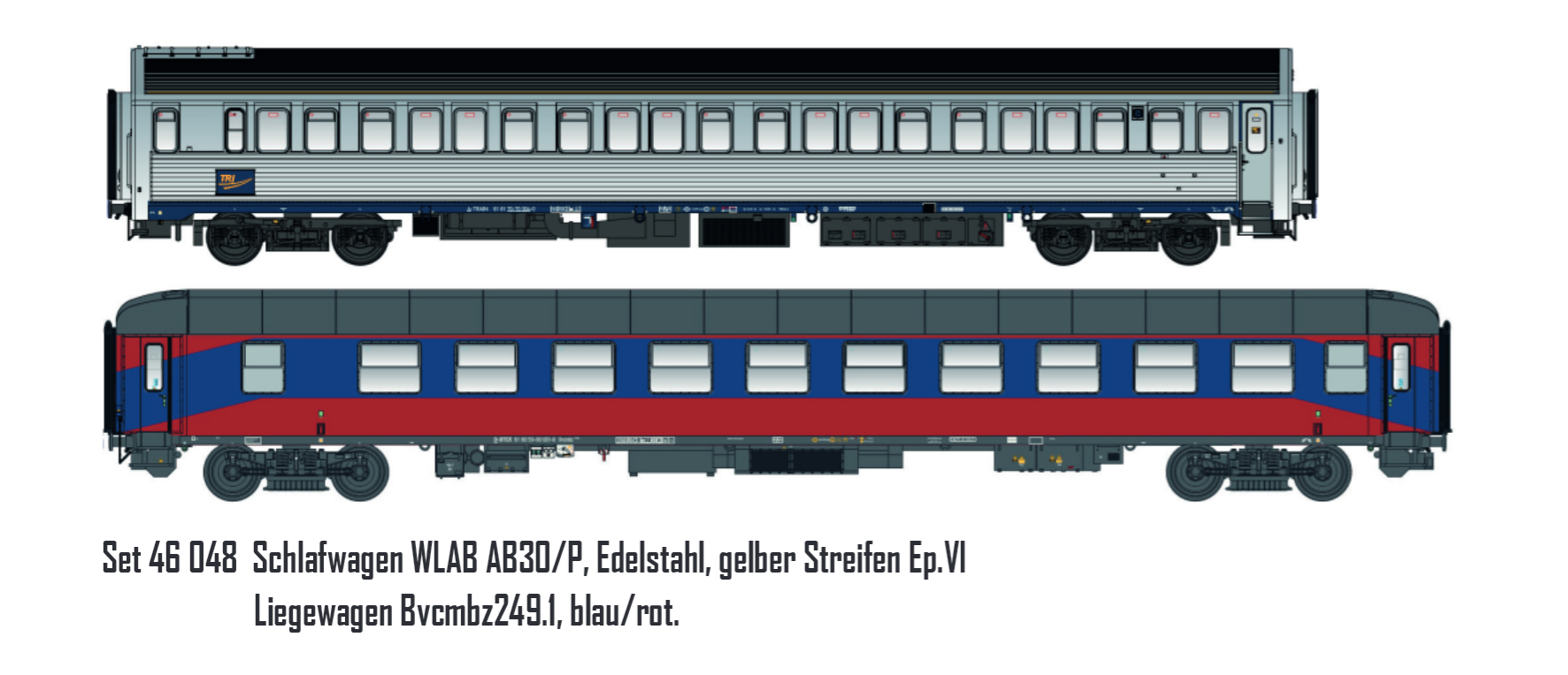 46048 TRI Reisezugwagen-Set 2-teilig Ep.6