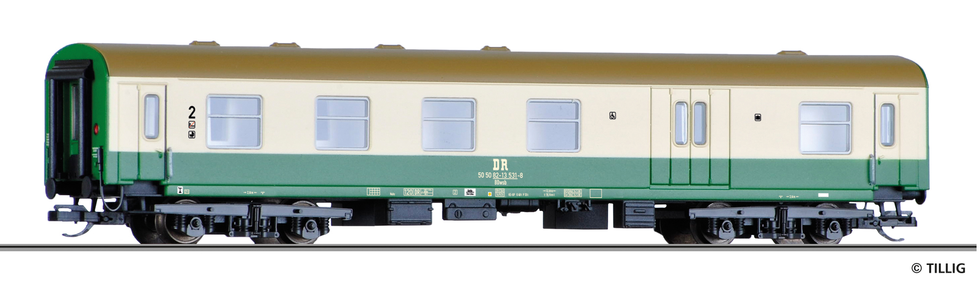 Tillig 16613 DR Gepäckwagen mit Behin.abt. BDwsb Ep.4