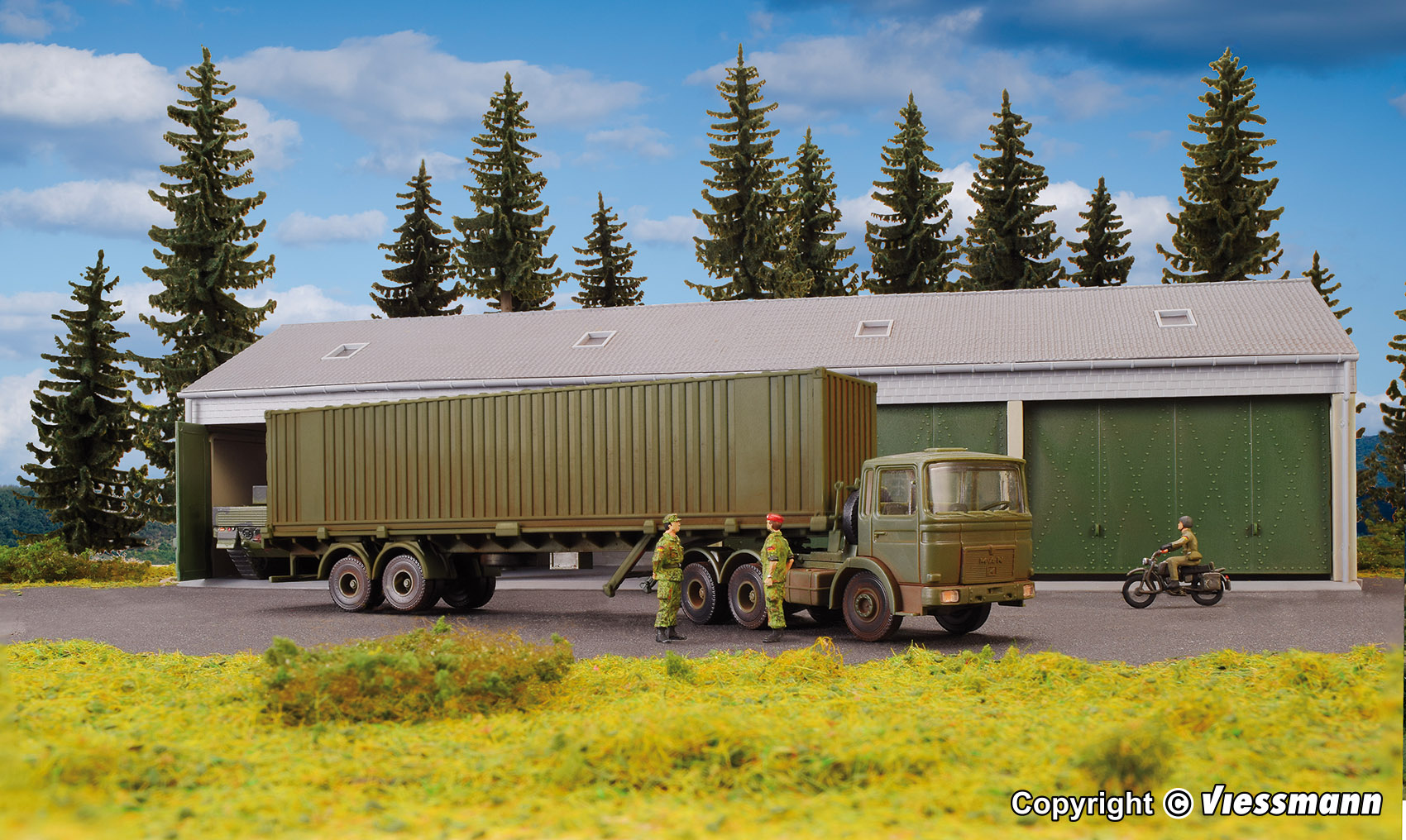 Kibri 18068 Bausatz: MAN F8 40ft C-SZ Bundeswehr