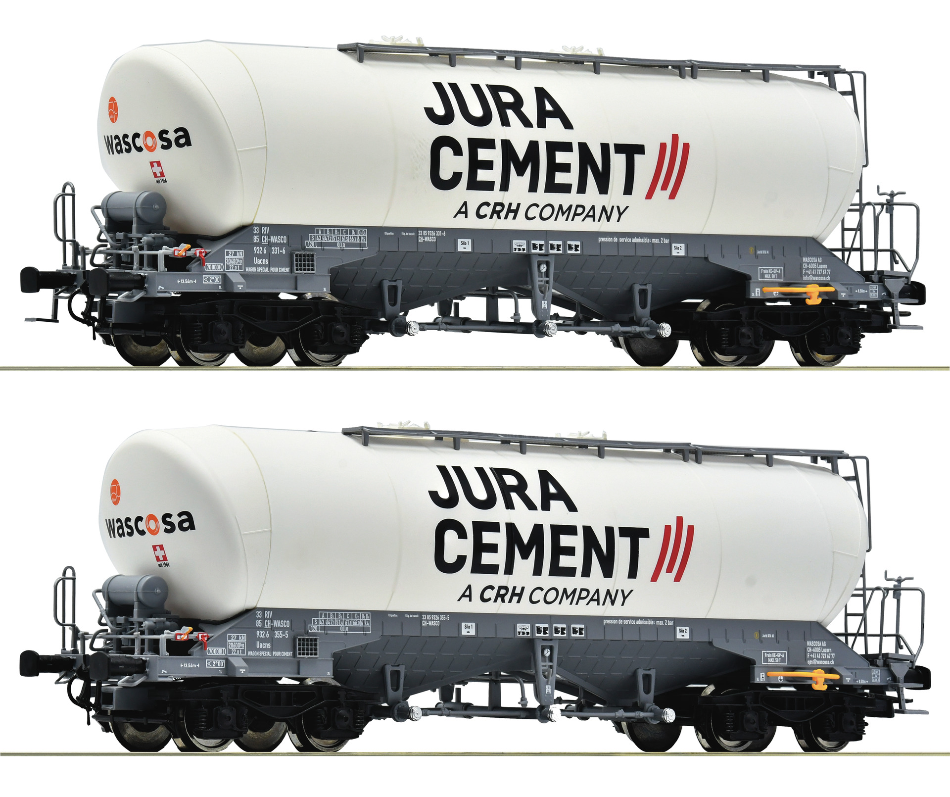 Roco 6600191 Juracement Zementsilowag. Set 2tlg. Ep.6