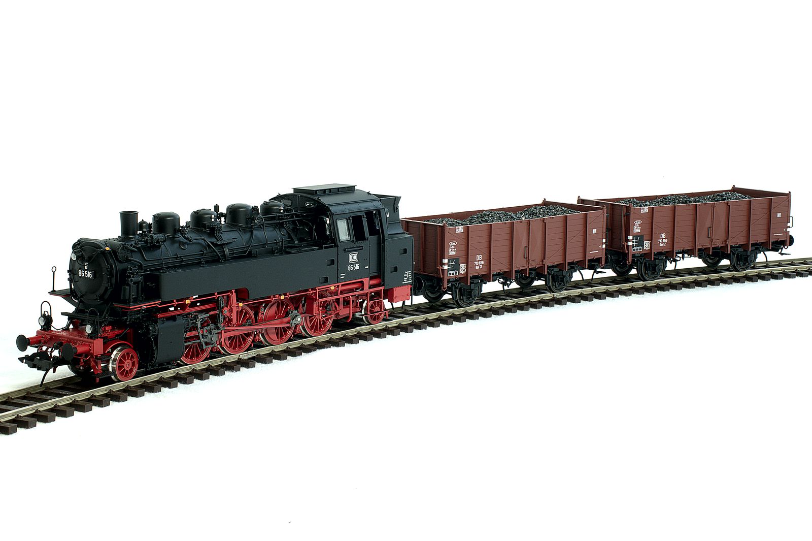 43286-80 Zug-Set DB BR86 516 Ep.3 + 2 Güterwagen