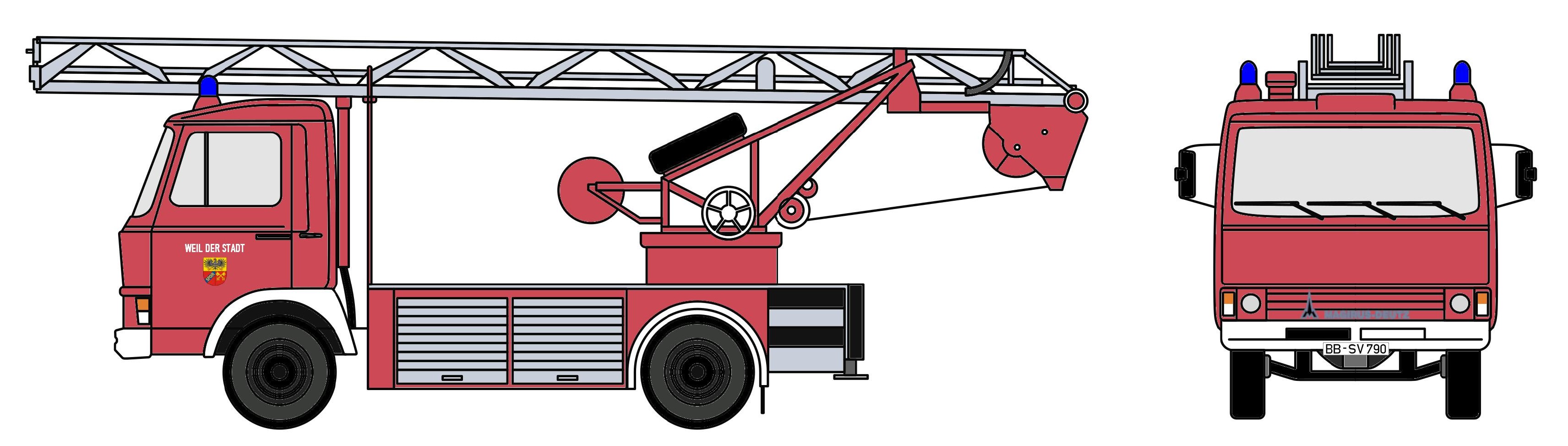 4105 Magirus-Deutz 90M5 DL18 FW Weil der Stad