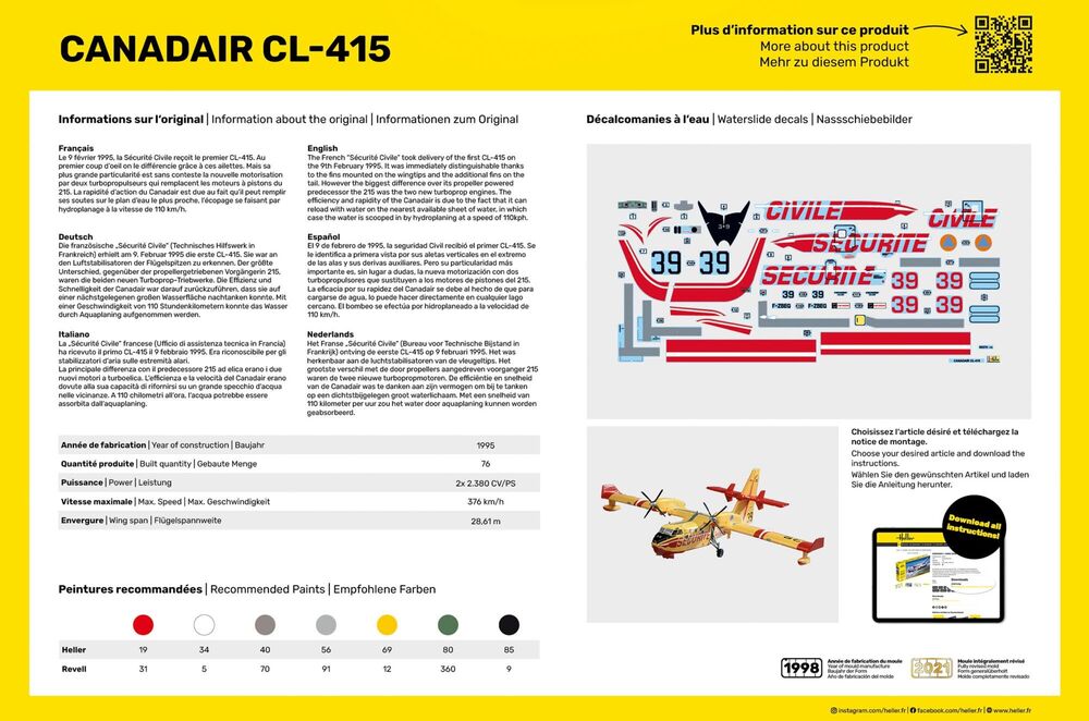 Heller 80370 Canadair CL-415