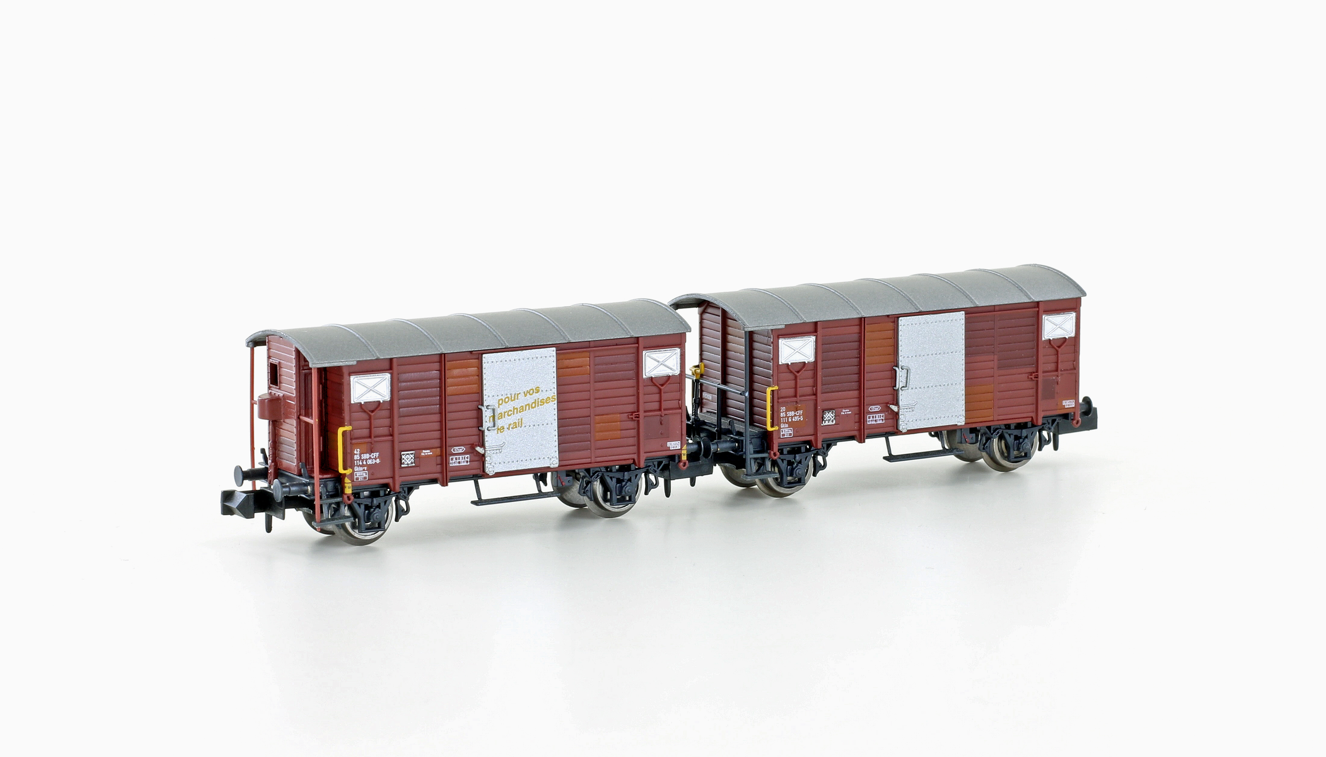24202 SBB gedeckte Güterwagen-Set 2-tlg Ep.4