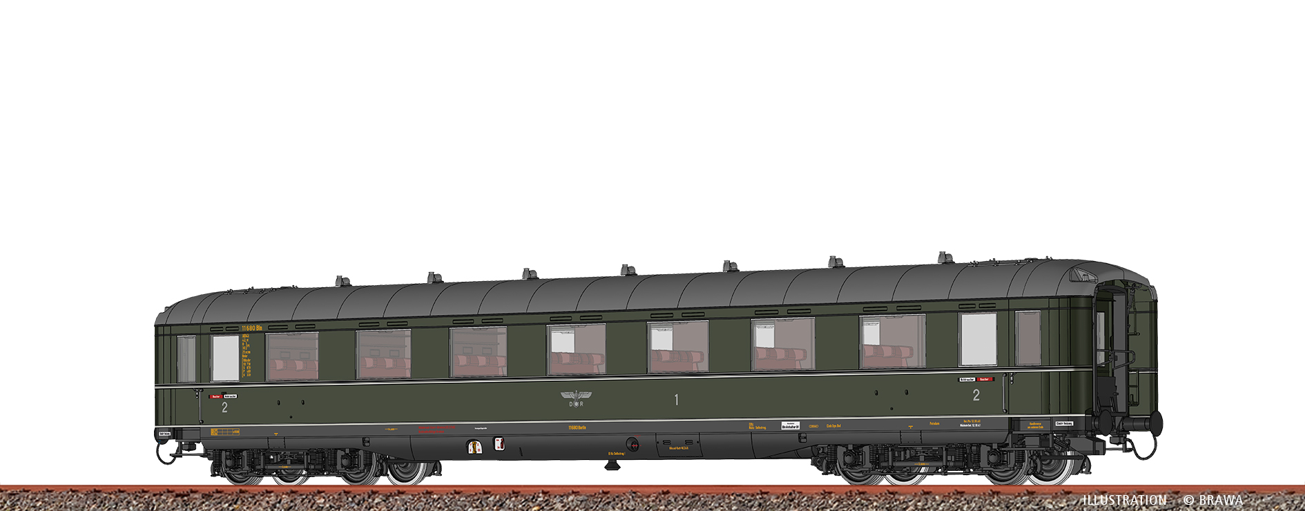 51027 DRG Schürzenwagen 1./2.Kl. AB4i Ep.2