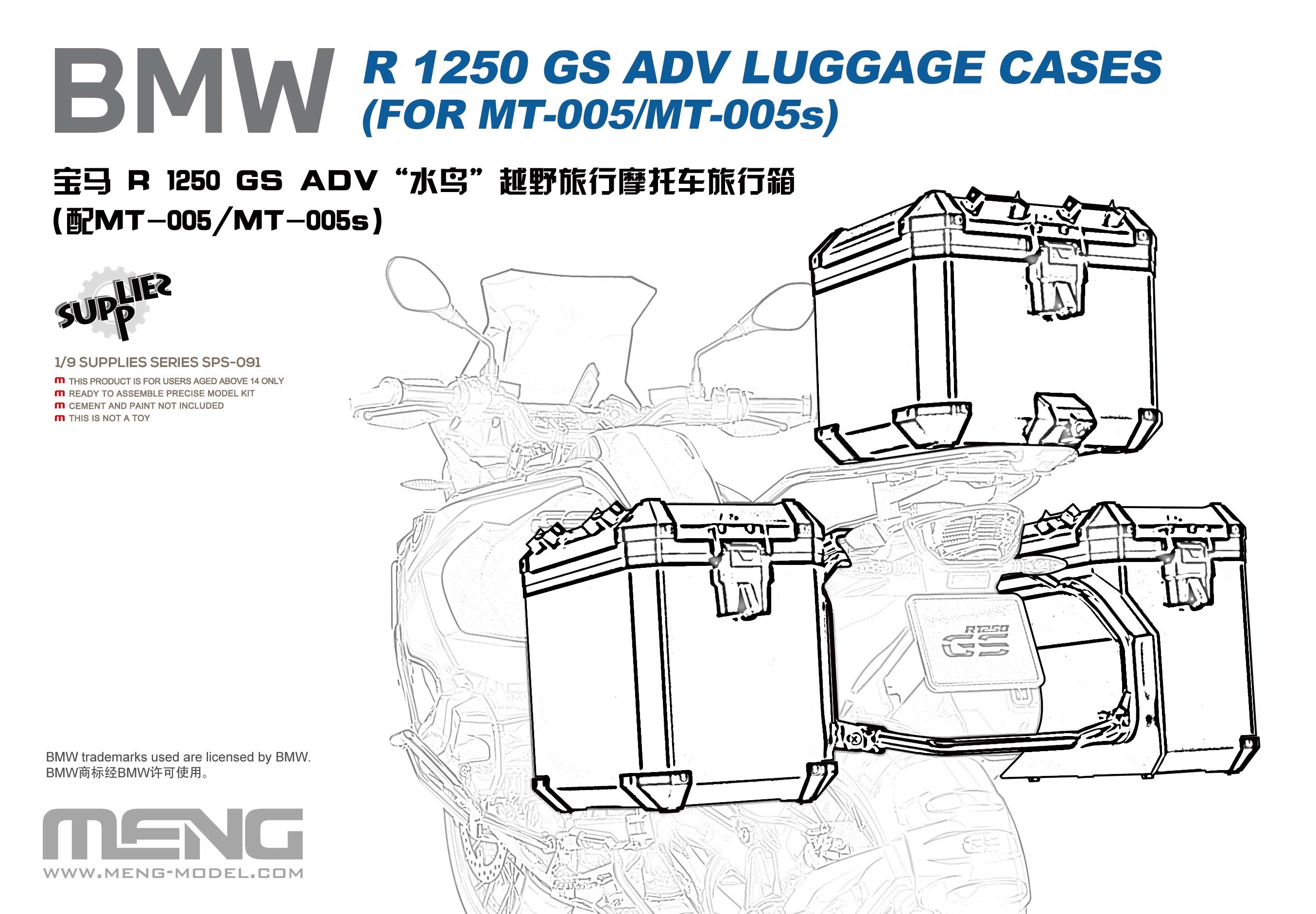 SPS-091 Bord-Cases für BMW R1250 GS