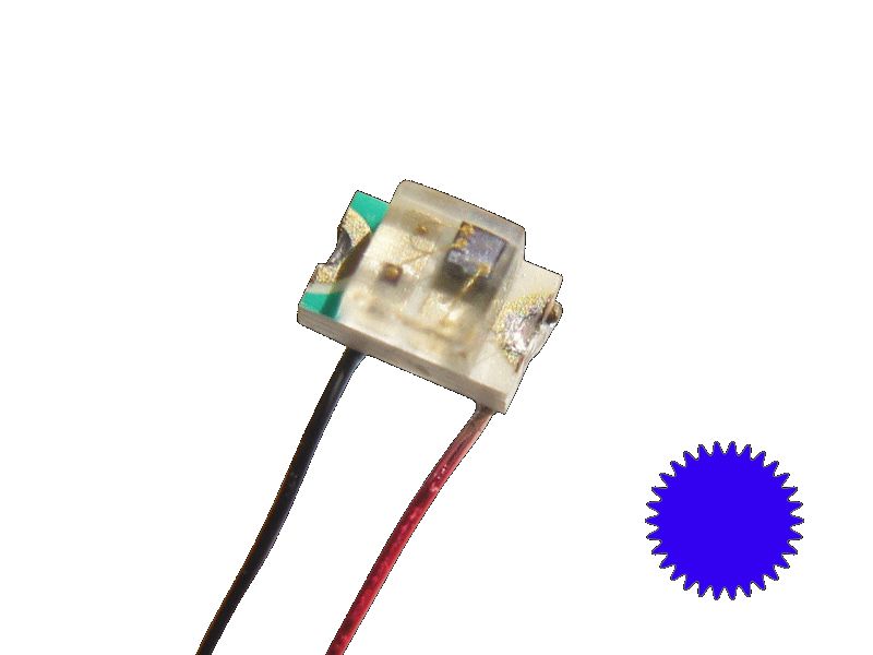 50250 LED SMD 0805 Blink LED mit Lackdraht bl
