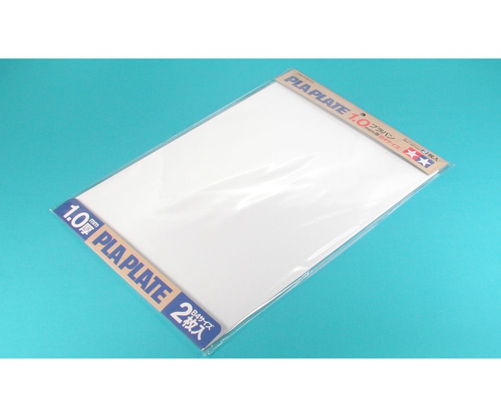70124 Kunststoff-Platte 1,0mm (2) weiß 257x364