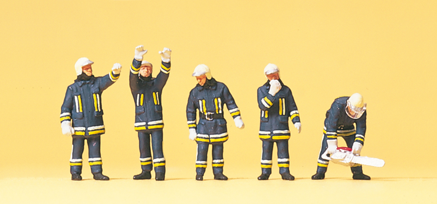 Preiser 10486 Feuerwehrmänner in moderner Einsatz-