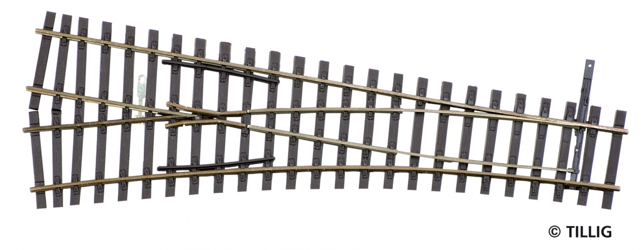 85324 Hand-Weiche links 15° R 484 , L=178mm