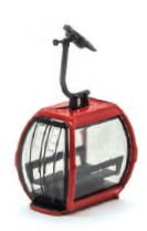 JC82101 Seilbahn Kabine Omega V 10 rot