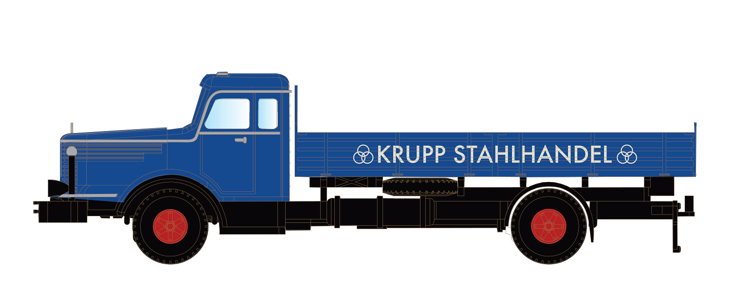 3320 Krupp Titan Pritsche Krupp Stahlhandel