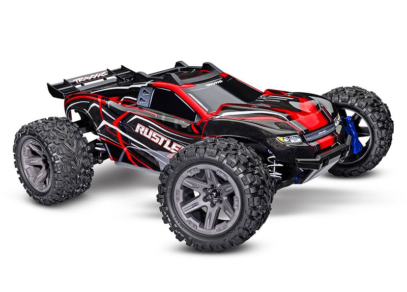 TRX67164-4RED Rustler 4x4 BL-2S rot 1/10 Stadium-Truc