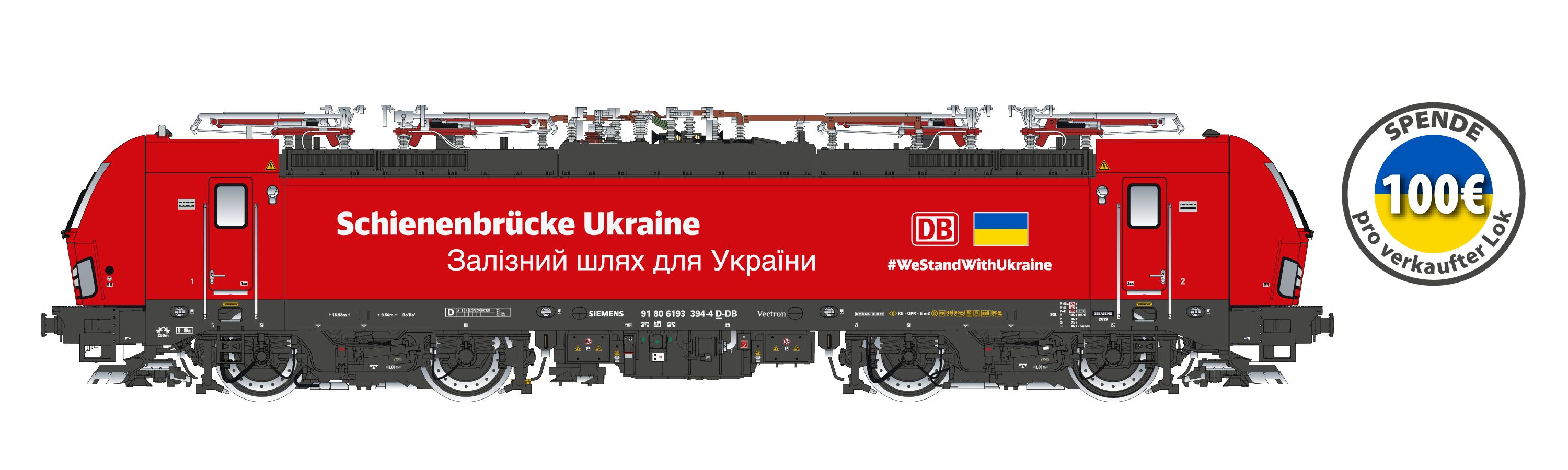 Menzel Modell limitiert 96101DCS DB Cargo E-Lok BR 193 394 Schienenbrücke