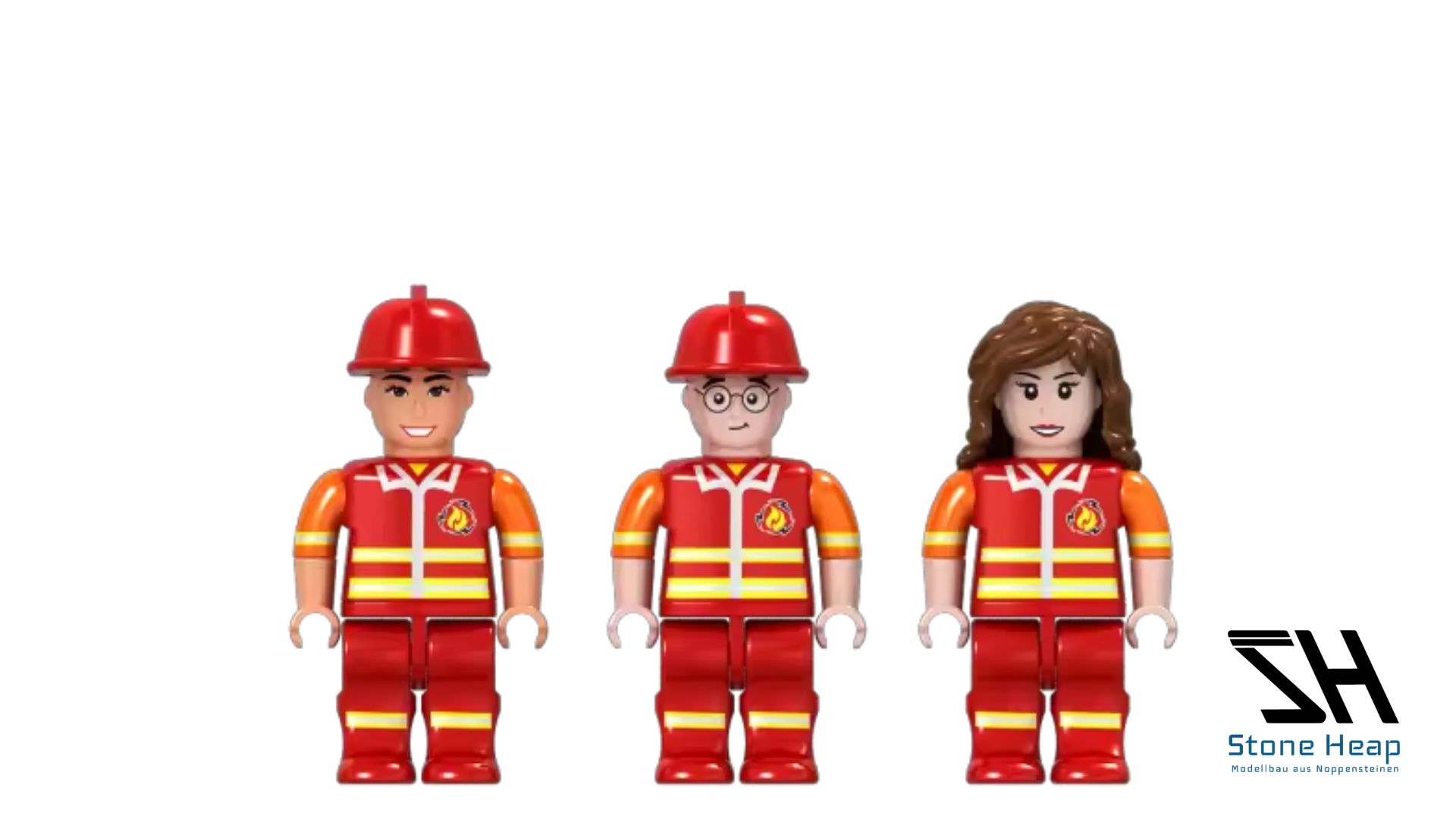 SH-9046 Minifigurenpack Heapies - Feuerwehrleute