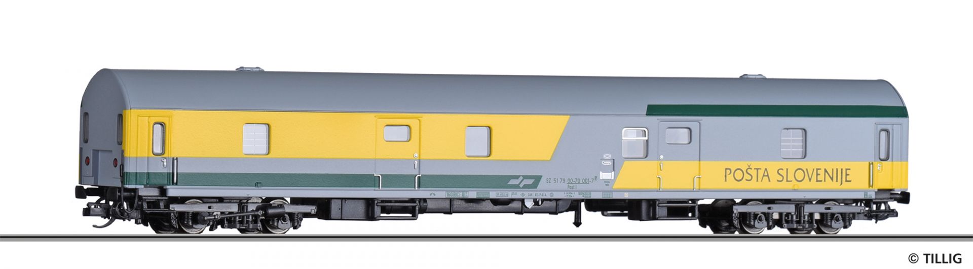 16815 Slovenische Post Bahnpostwagen Ep.5