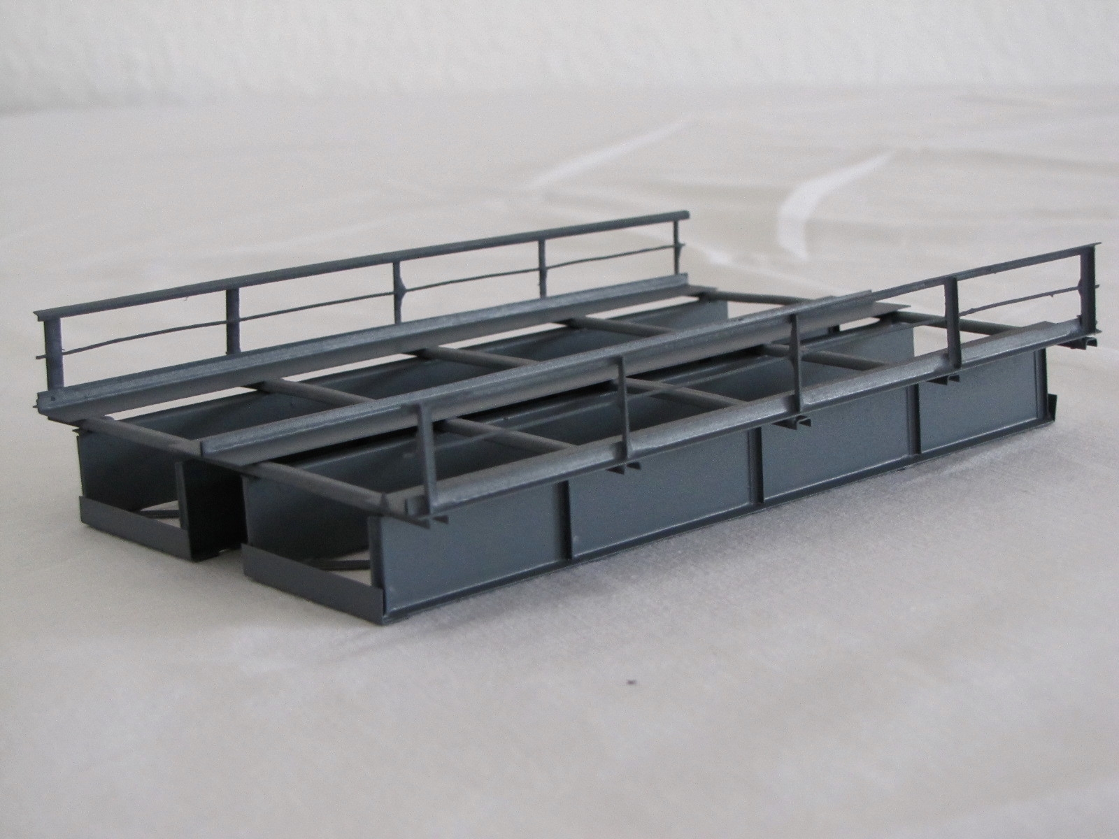 Hack T15-2 Blechträgerbr. gerade 15 cm 2-gleisig,